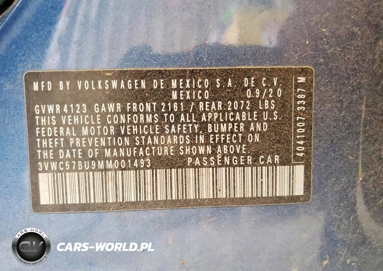 2021 Volkswagen Jetta S VIN:3VWC57BU9MM001493 - 13