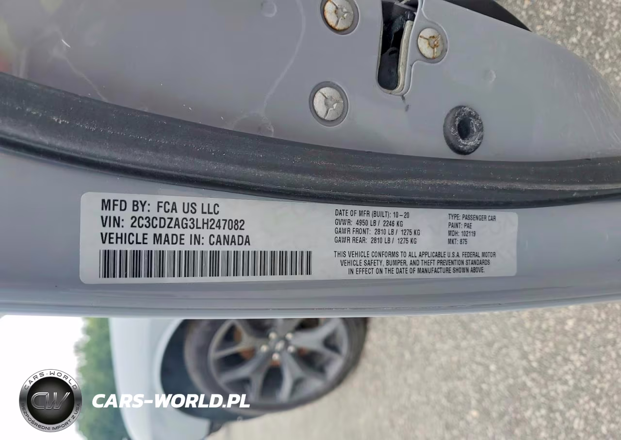 2020 Dodge Challenger Sxt VIN:2C3CDZAG3LH247082 - 12