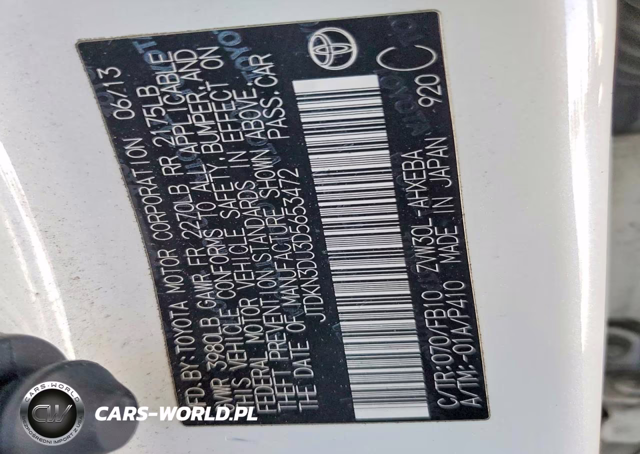 2013 Toyota Prius Three VIN:JTDKN3DU3D5653472 - 12
