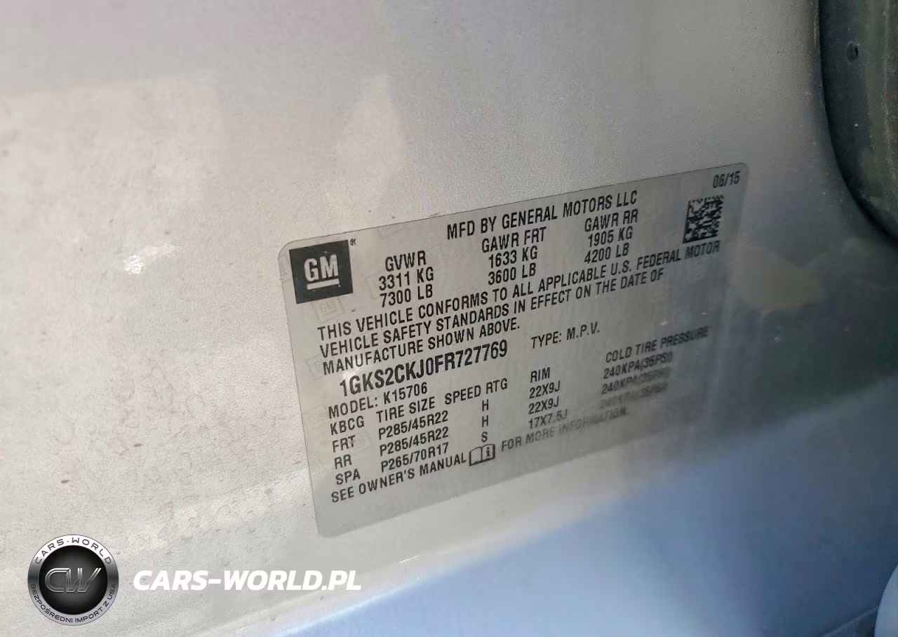 2015 GMC Yukon Denali VIN:1GKS2CKJ0FR727769 - 13