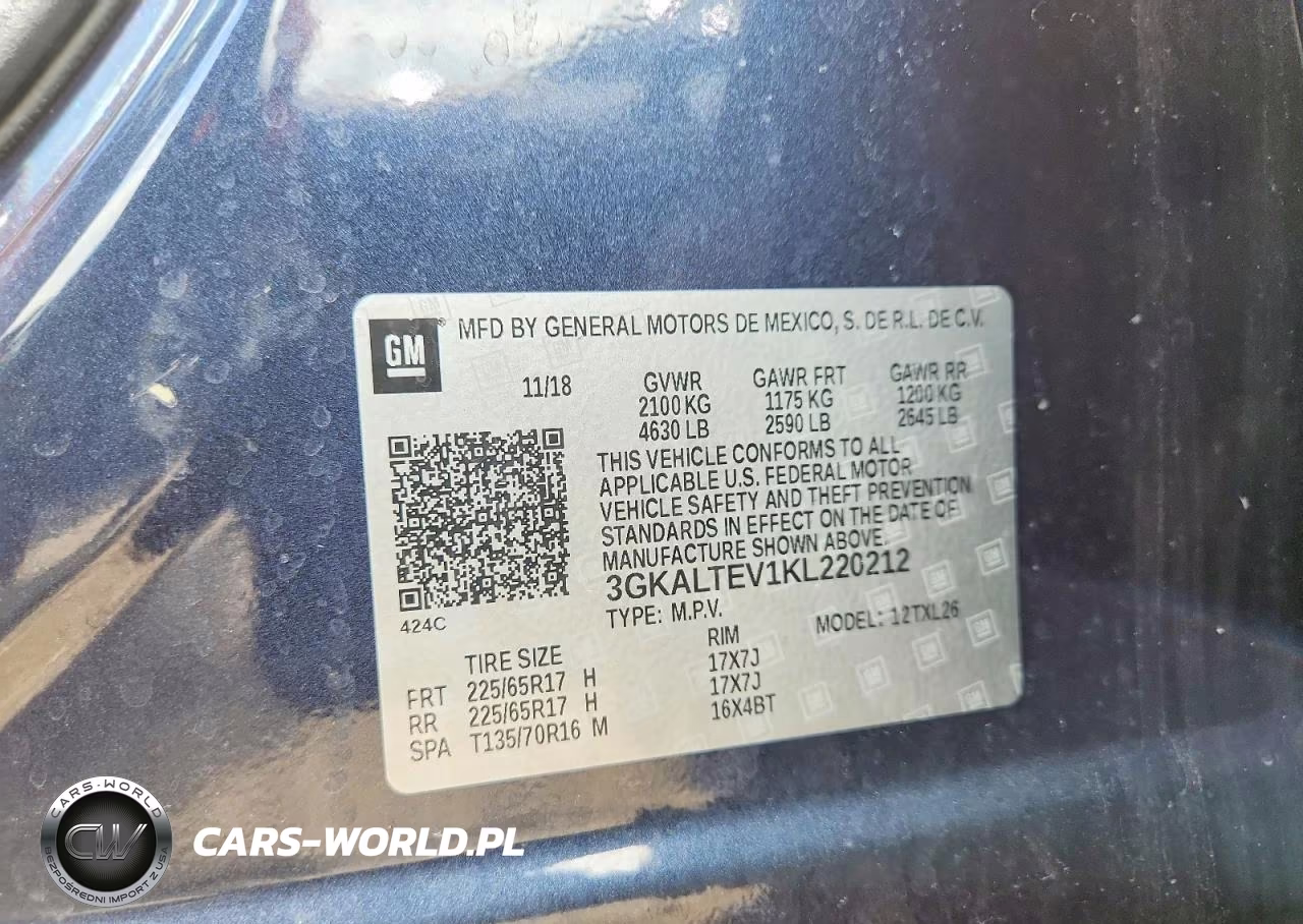 2019 GMC Terrain Sle VIN:3GKALTEV1KL220212 - 13