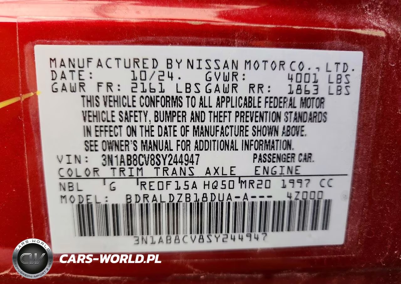 2025 Nissan Sentra Sv VIN:3N1AB8CV8SY244947 - 13
