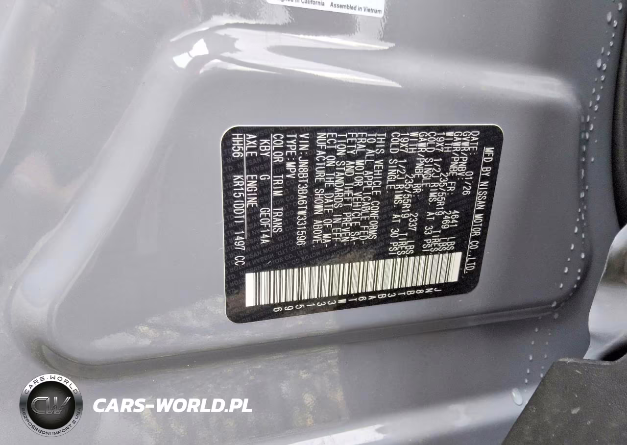 2026 Nissan Rogue Dark Armor VIN:JN8BT3BA6TW331596 - 13