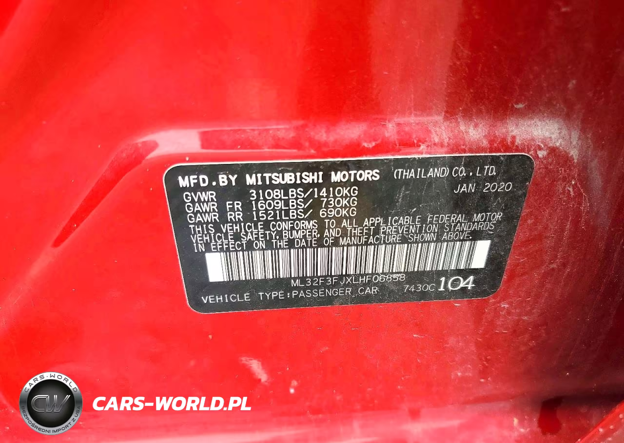 2020 Mitsubishi Mirage G4 Es VIN:ML32F3FJXLHF06858 - 13