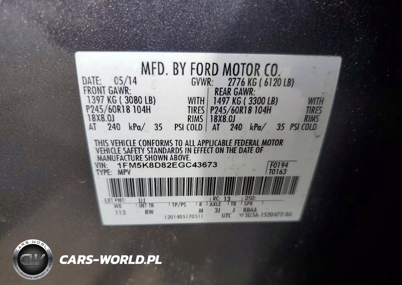 2014 Ford Explorer Xlt VIN:1FM5K8D82EGC43673 - 13
