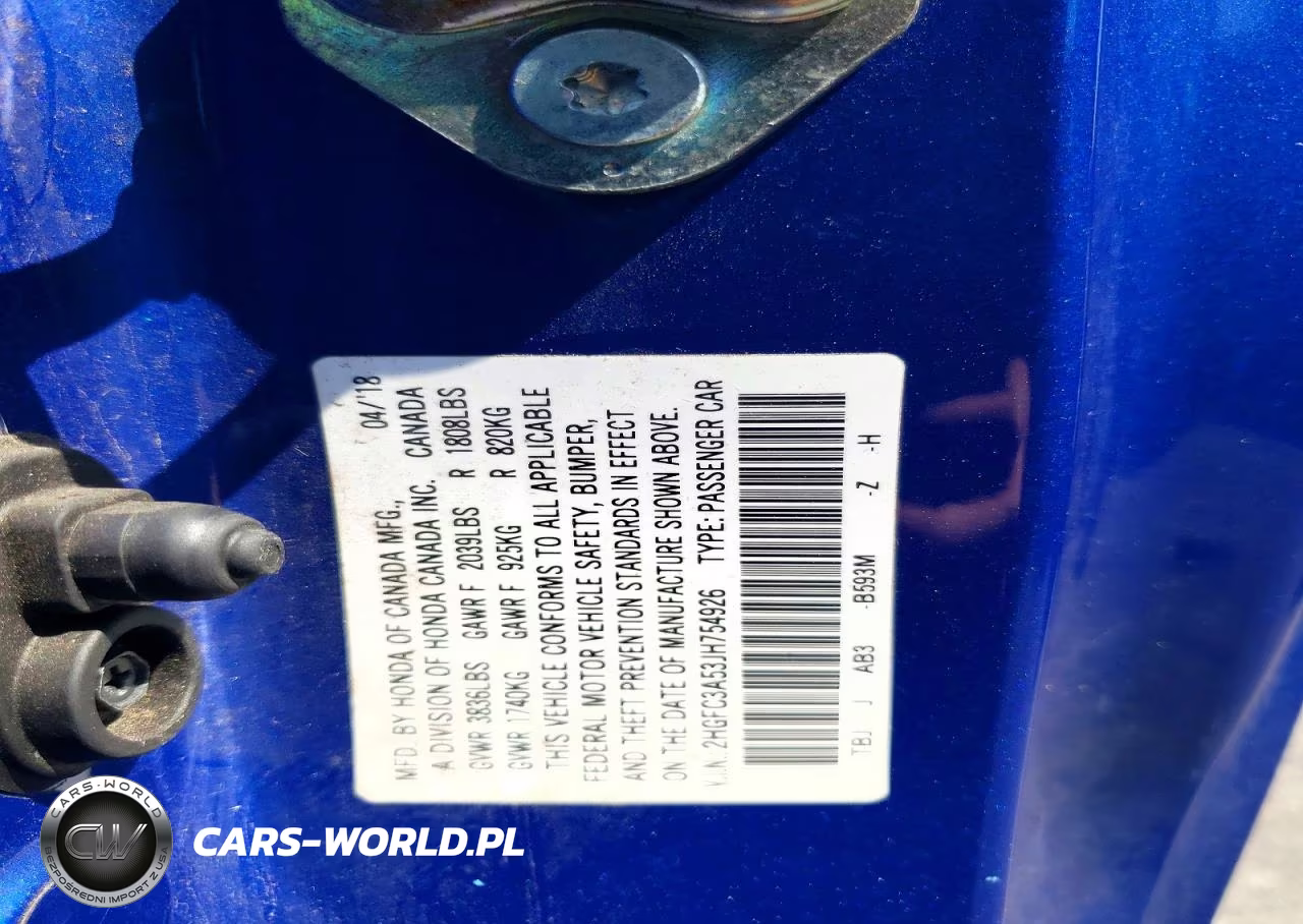 2018 Honda Civic Si VIN:2HGFC3A53JH754926 - 12