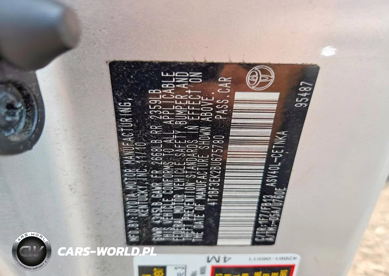 2011 Toyota Camry Le VIN:4T1BF3EK2BU675780 - 12