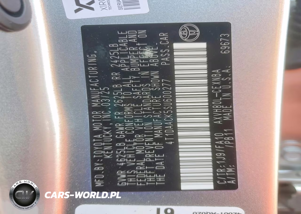 2025 Toyota Camry Le VIN:4T1DAACK5SU600277 - 12