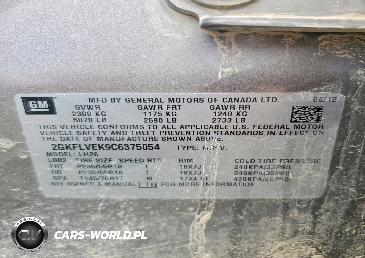 2012 GMC Terrain Slt VIN:2GKFLVEK9C6375054 - 13