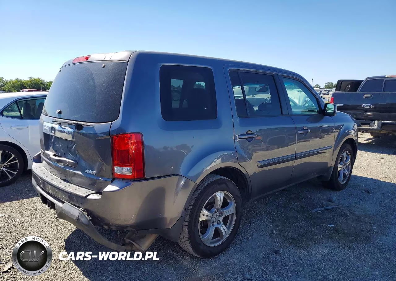 2014 Honda Pilot Exl VIN:5FNYF4H56EB041296 - 3