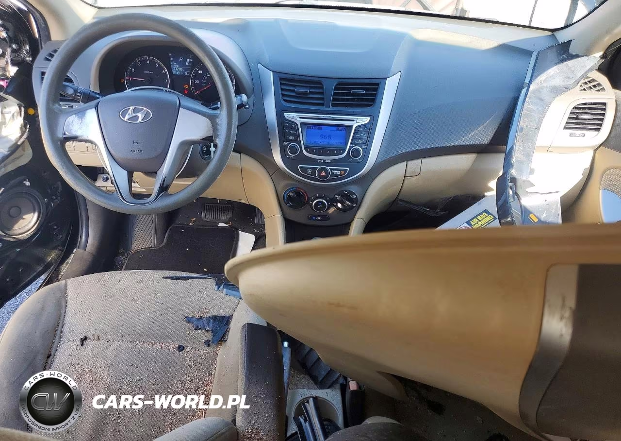 2013 Hyundai Accent Gls VIN:KMHCT4AE1DU448912 - 8