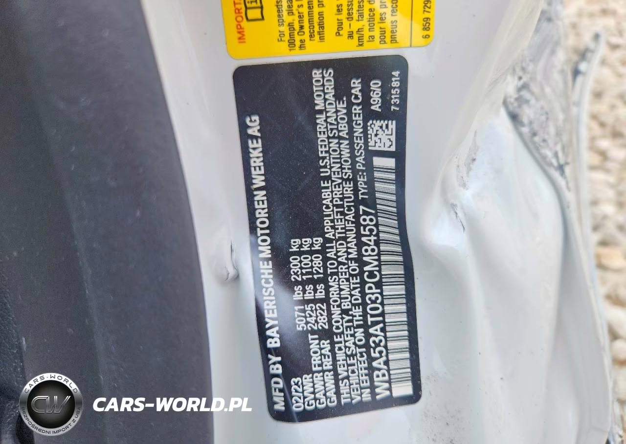 2023 BMW M440I VIN:WBA53AT03PCM84587 - 13