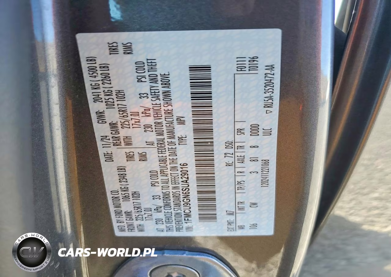 2025 Ford Escape Active VIN:1FMCU9GN6SUA29016 - 13