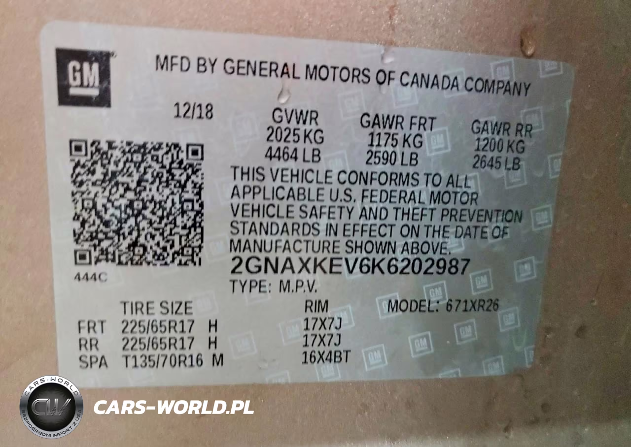 2019 Chevrolet Equinox Lt VIN:2GNAXKEV6K6202987 - 13