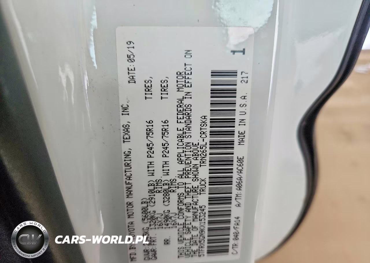 2019 Toyota Tacoma Sr VIN:5TFRX5GN9KX153245 - 12