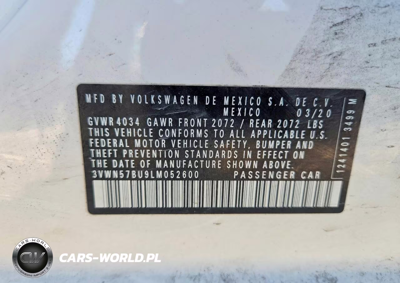 2020 Volkswagen Jetta S VIN:3VWN57BU9LM052600 - 12