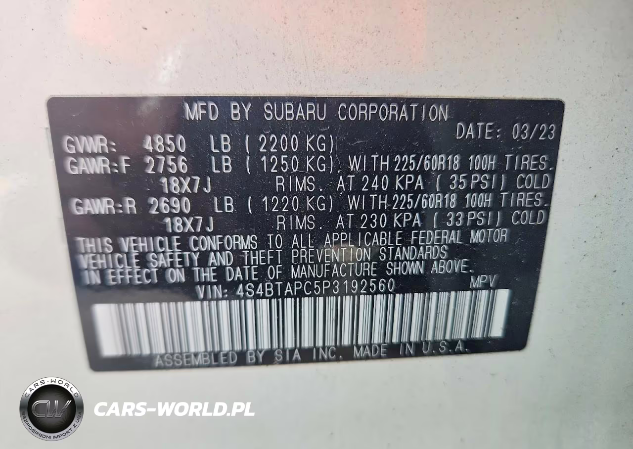 2023 Subaru Outback Touring VIN:4S4BTAPC5P3192560 - 13