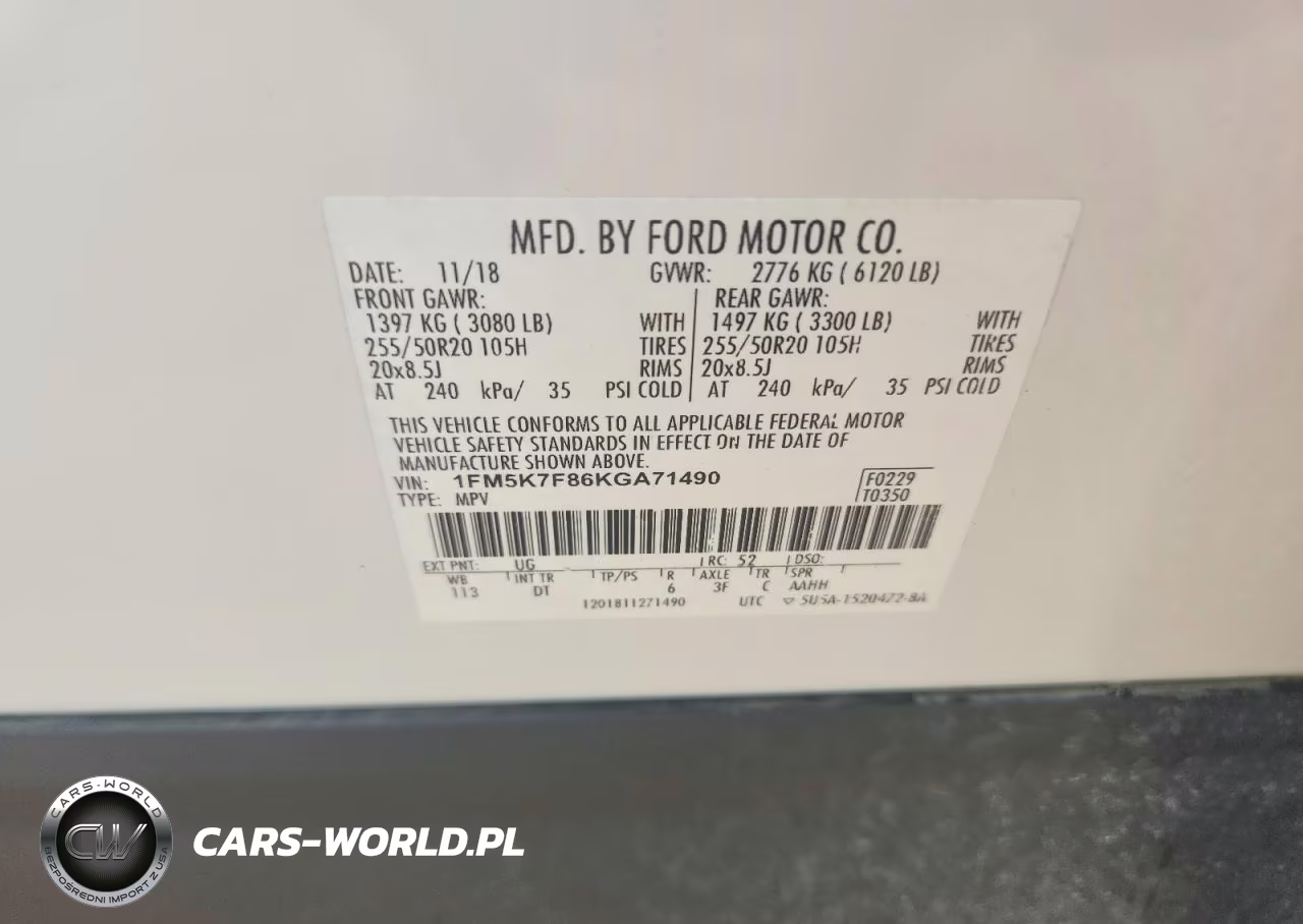 2019 Ford Explorer Limited VIN:1FM5K7F86KGA71490 - 13