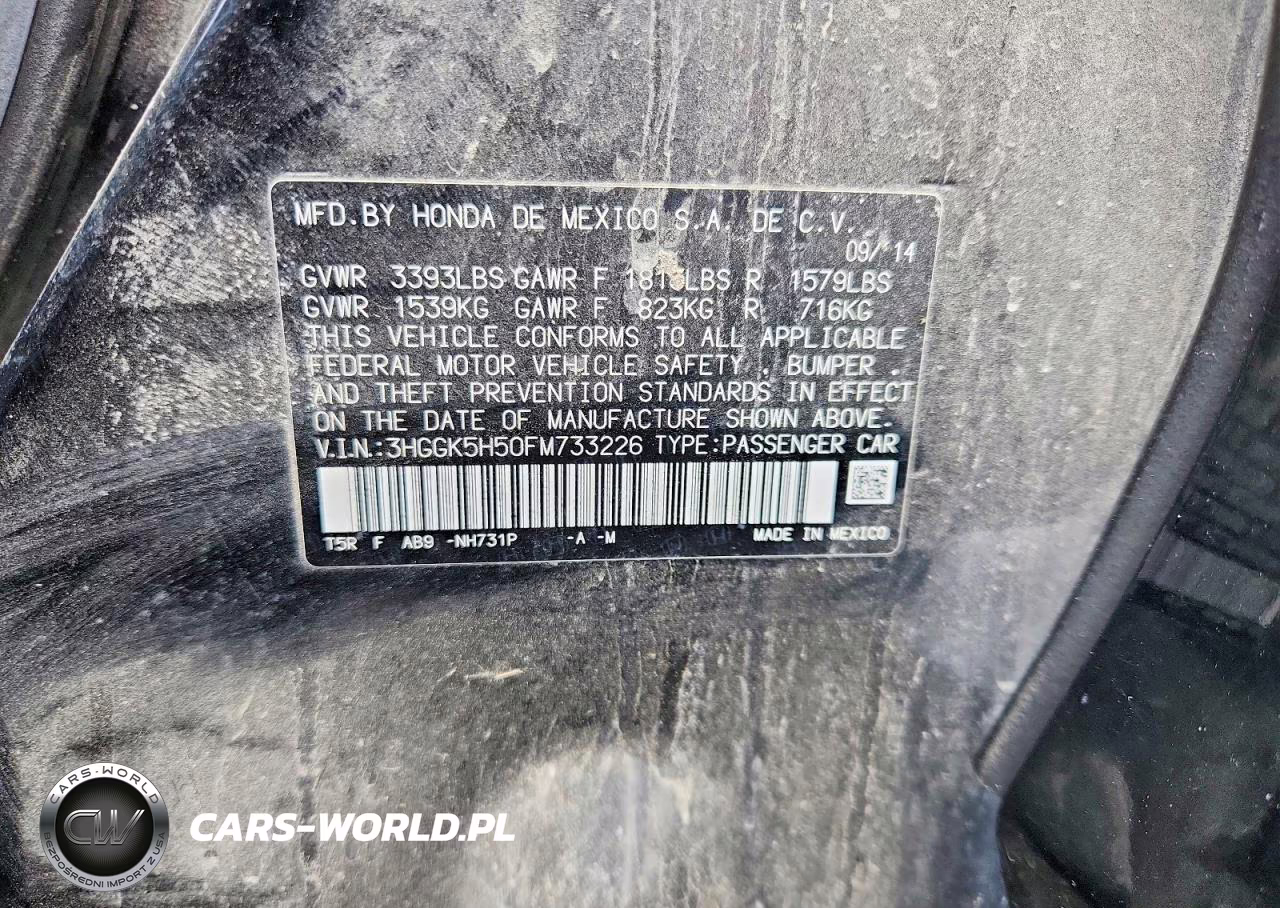 2015 Honda Fit Lx VIN:3HGGK5H50FM733226 - 12