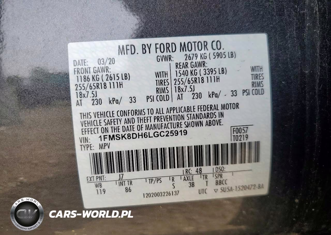 2020 Ford Explorer Xlt VIN:1FMSK8DH6LGC25919 - 13