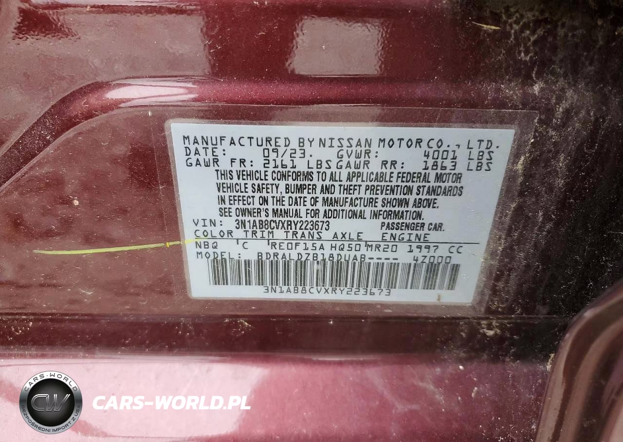 2024 Nissan Sentra Sv VIN:3N1AB8CVXRY223673 - 12