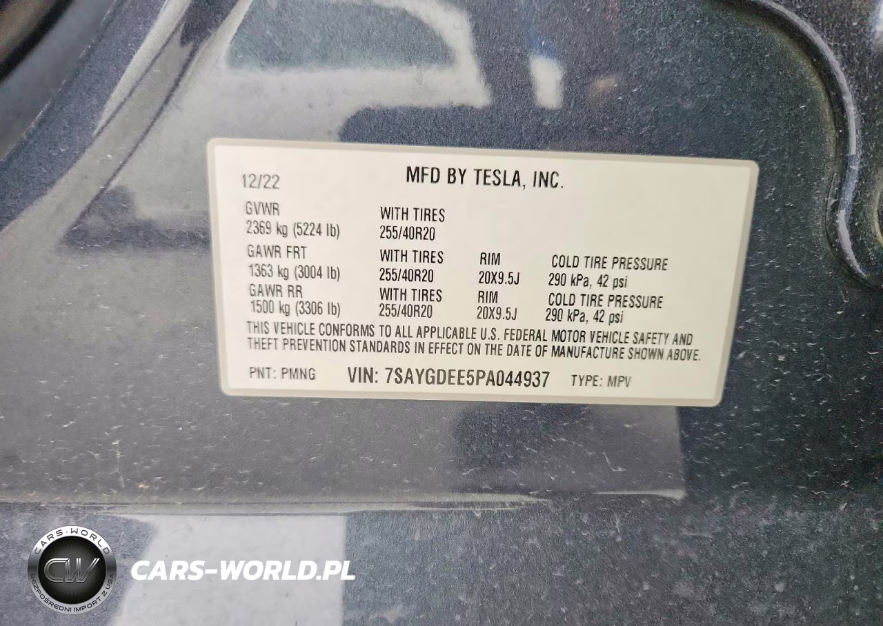 2023 Tesla Model Y VIN:7SAYGDEE5PA044937 - 12