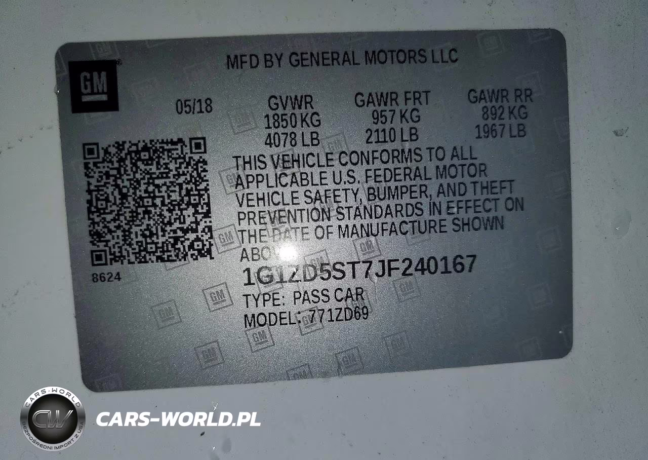 2018 Chevrolet Malibu Lt VIN:1G1ZD5ST7JF240167 - 12