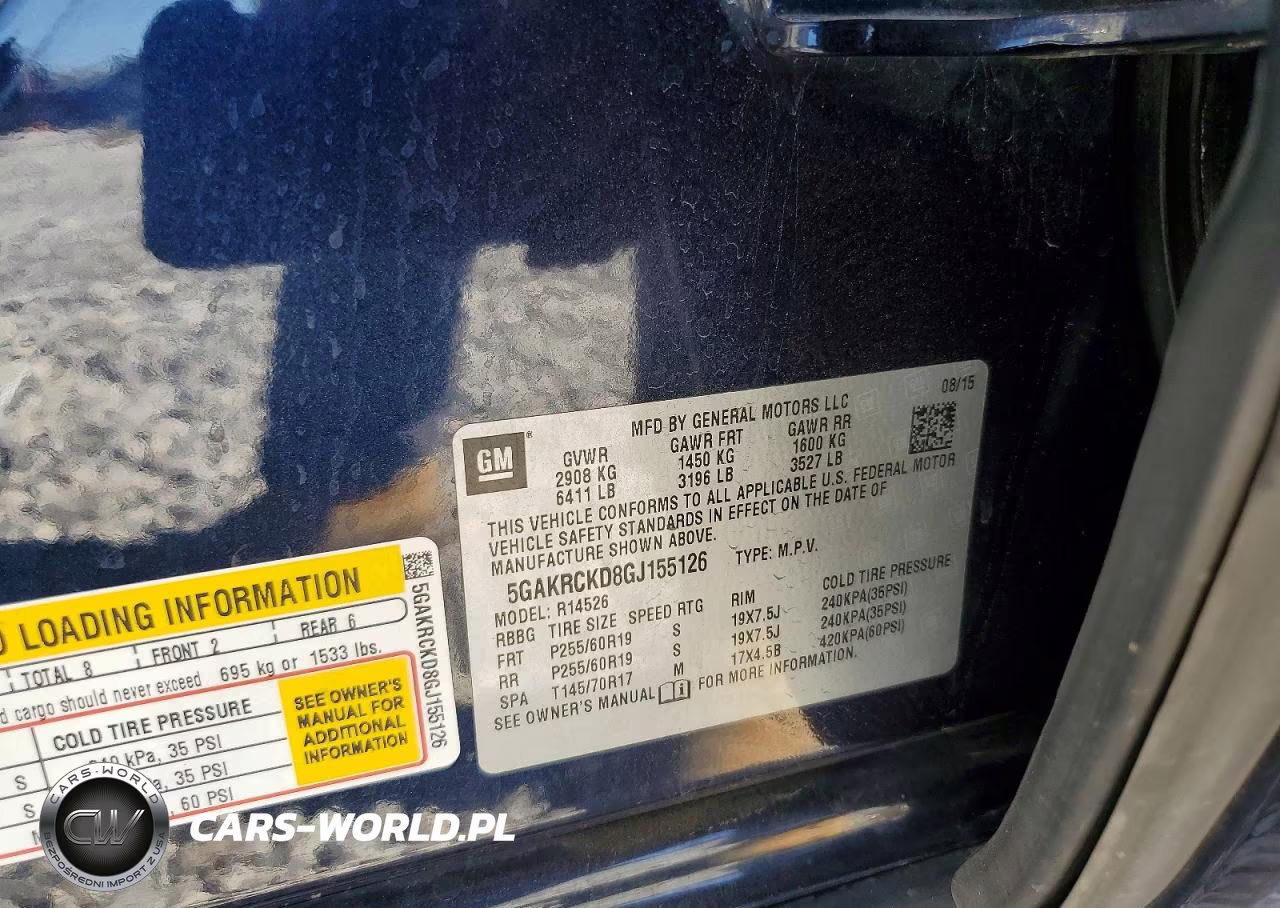 2016 Buick Enclave VIN:5GAKRCKD8GJ155126 - 14