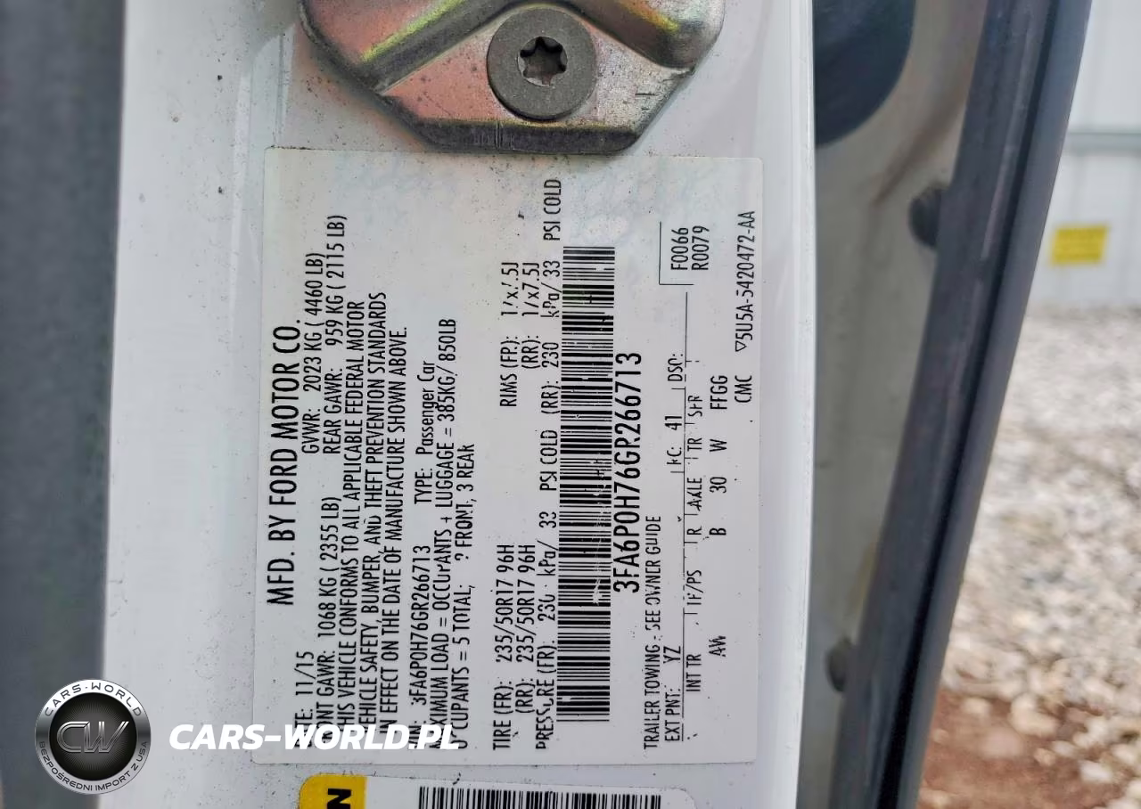 2016 Ford Fusion Se VIN:3FA6P0H76GR266713 - 13