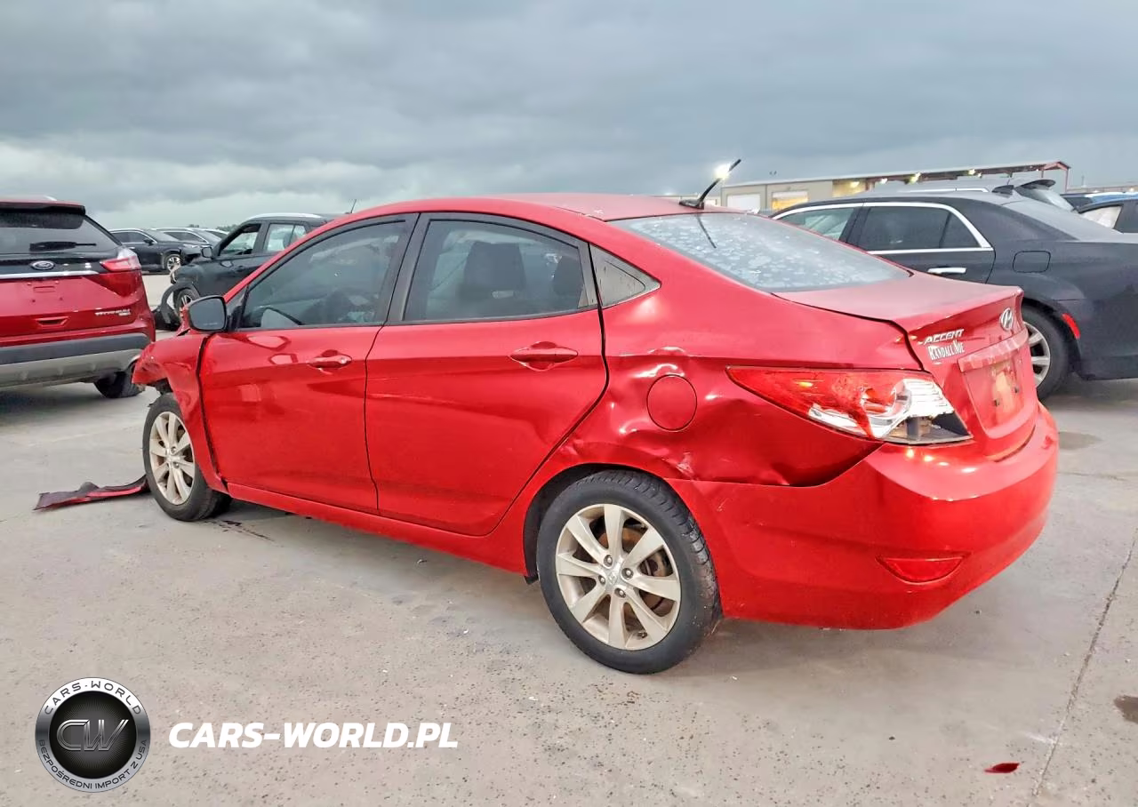 2012 Hyundai Accent Gls VIN:KMHCU4AE0CU055351 - 2