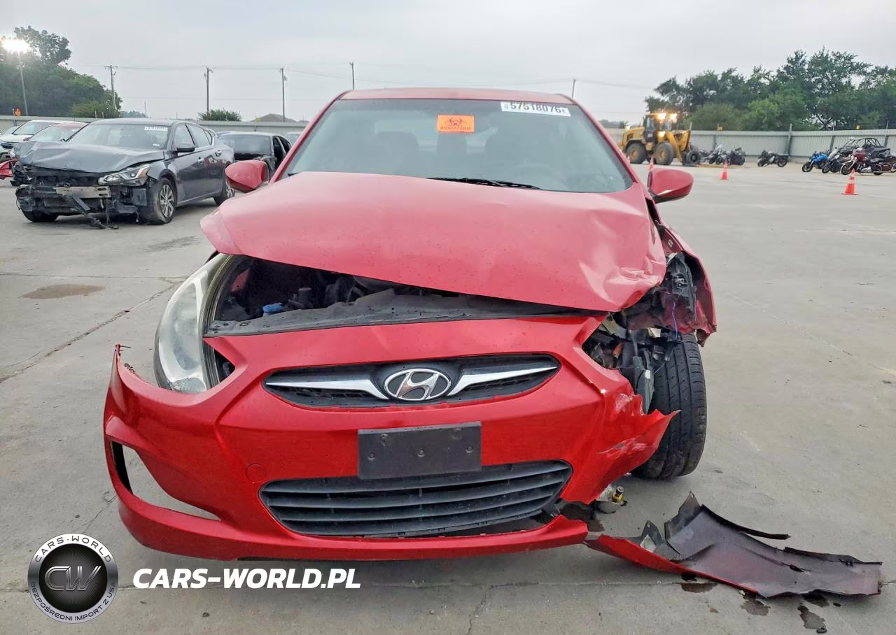 2012 Hyundai Accent Gls VIN:KMHCU4AE0CU055351 - 5