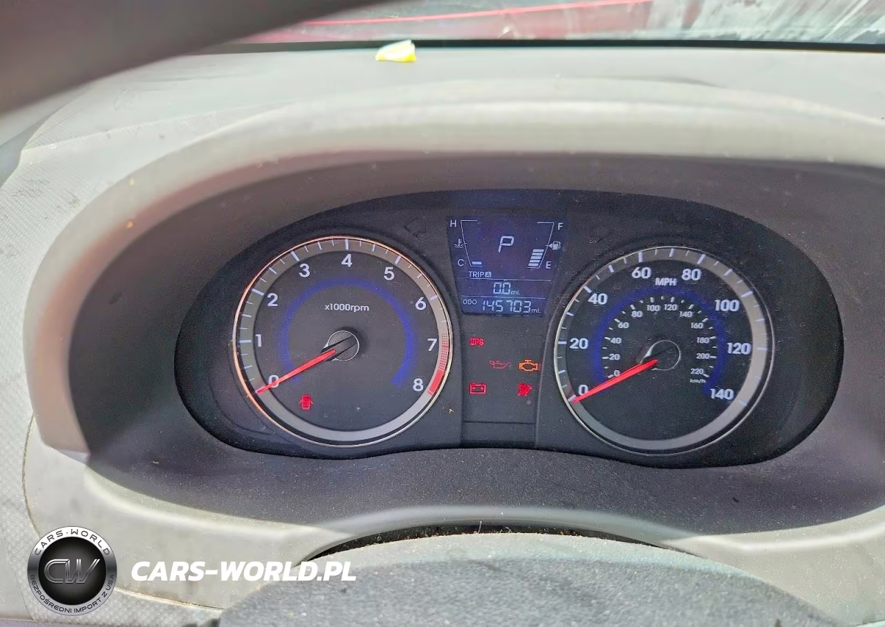 2012 Hyundai Accent Gls VIN:KMHCU4AE0CU055351 - 9