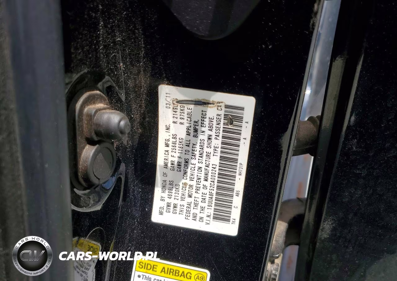 2012 Acura Tl VIN:19UUA8F52CA000243 - 13