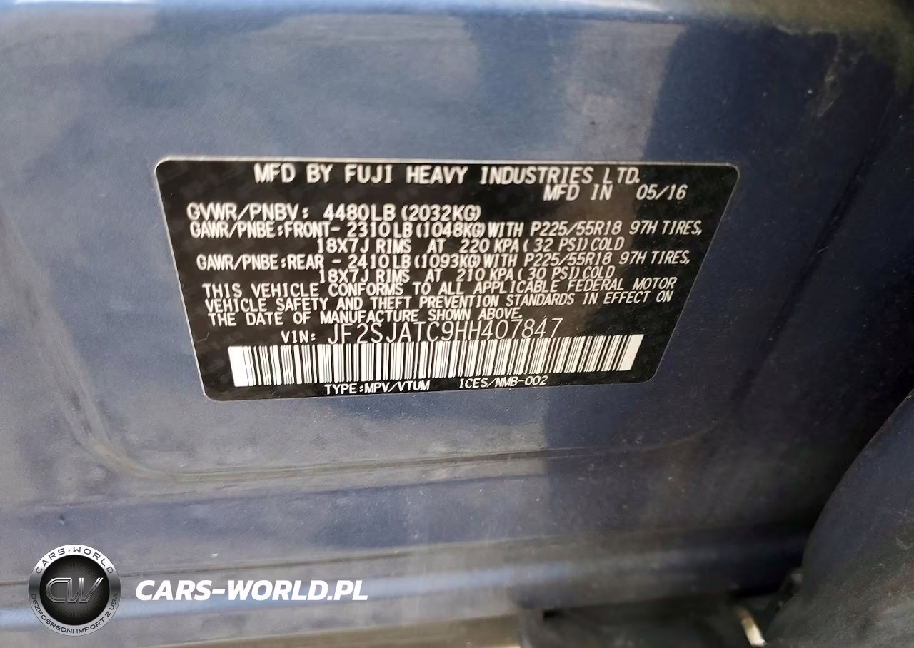 2017 Subaru Forester 2.5I Touring VIN:JF2SJATC9HH407847 - 13