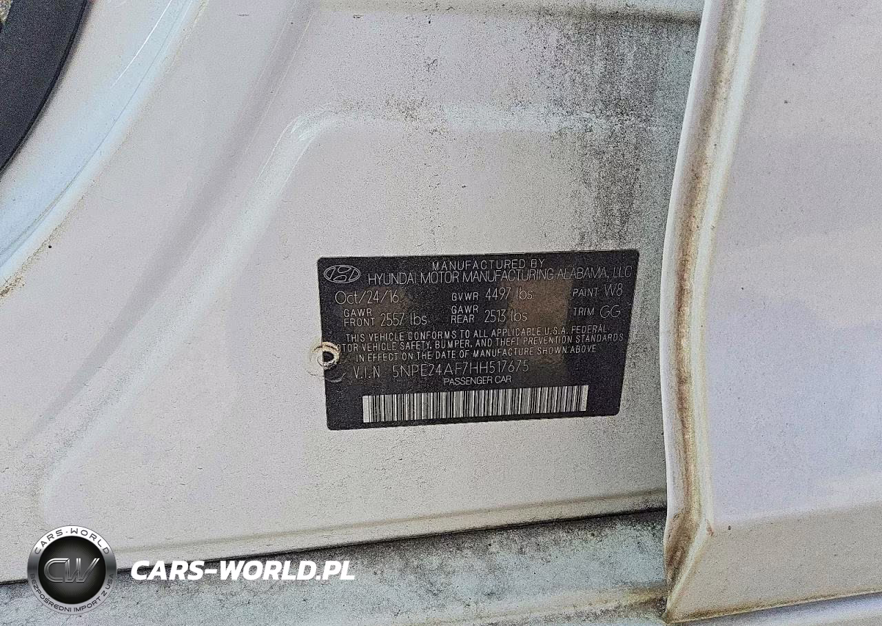 2017 Hyundai Sonata Se VIN:5NPE24AF7HH517675 - 12