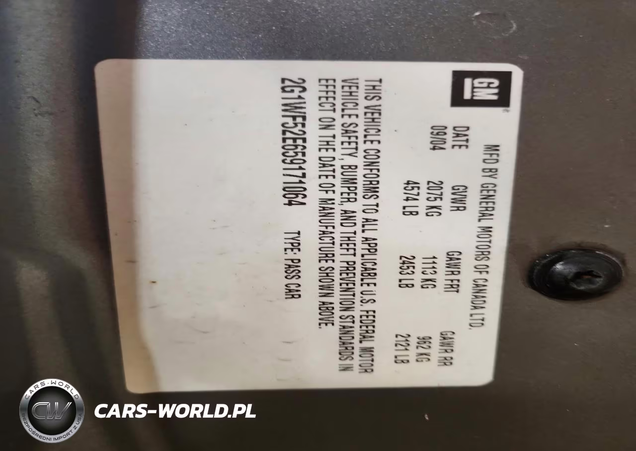 2005 Chevrolet Impala VIN:2G1WF52E659171064 - 13