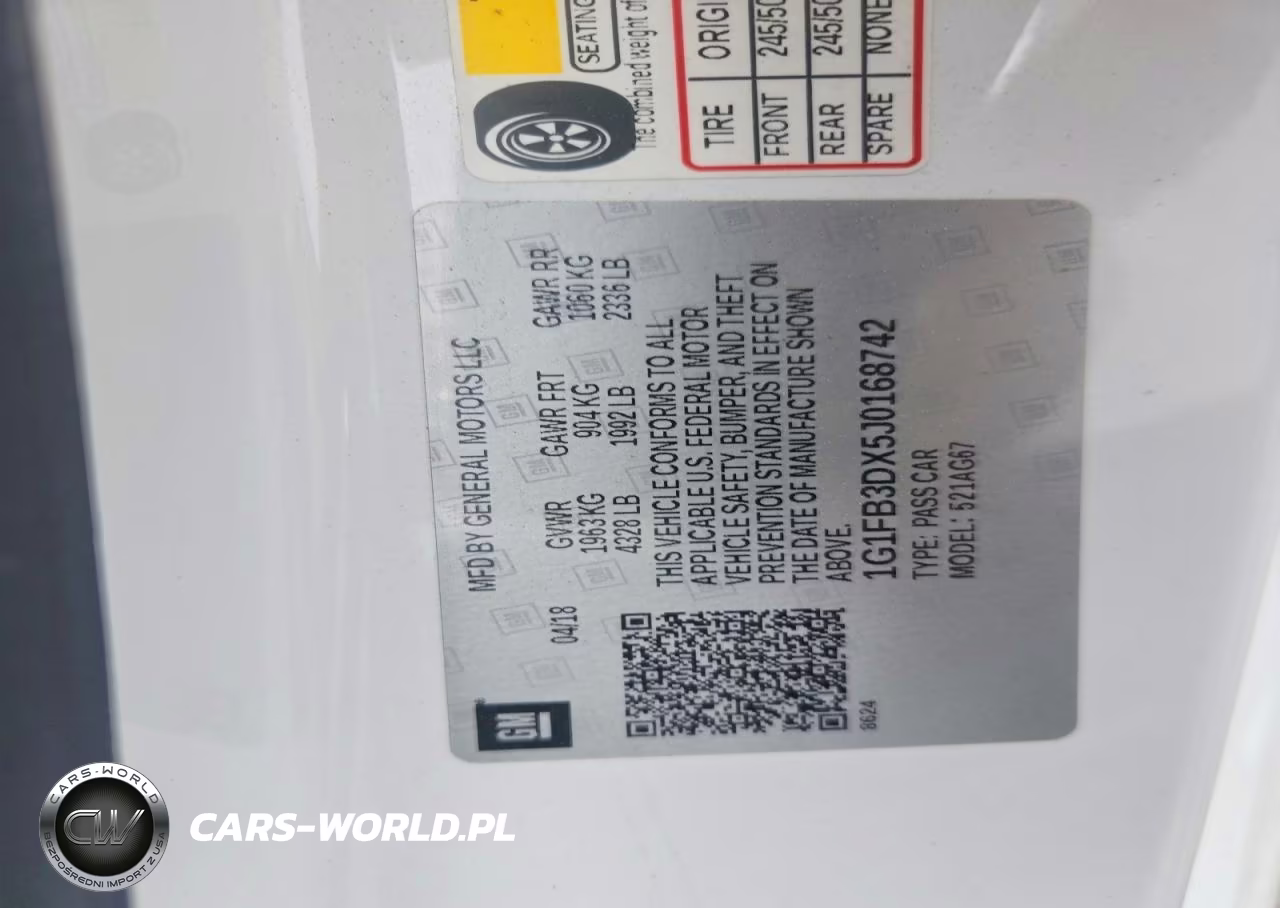 2018 Chevrolet Camaro Lt VIN:1G1FB3DX5J0168742 - 12