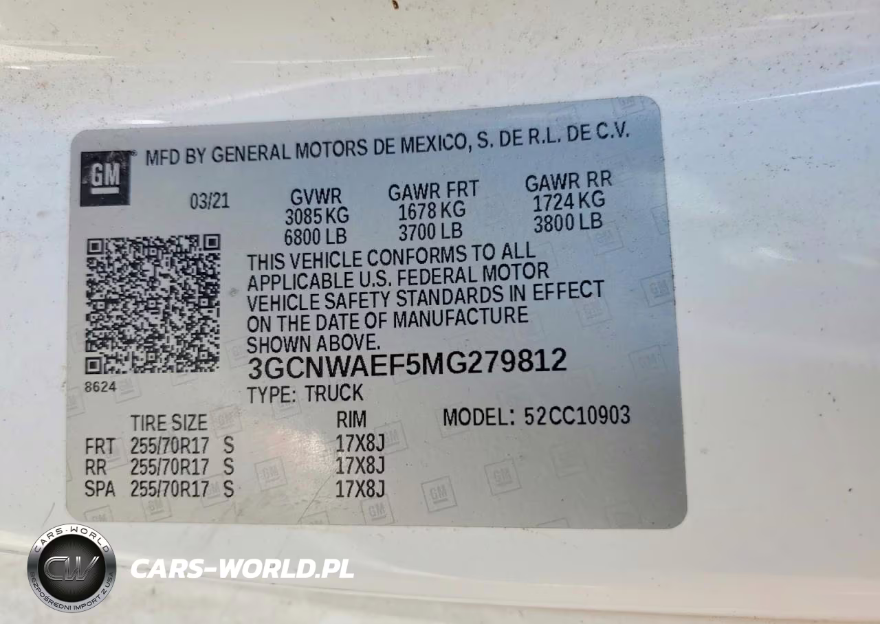2021 Chevrolet Silverado C1500 VIN:3GCNWAEF5MG279812 - 12