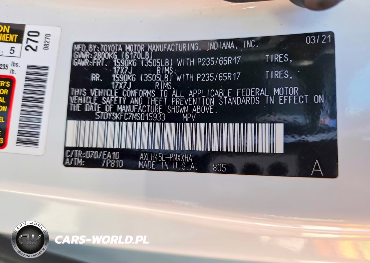 2021 Toyota Sienna Xle VIN:5TDYSKFC7MS015933 - 13