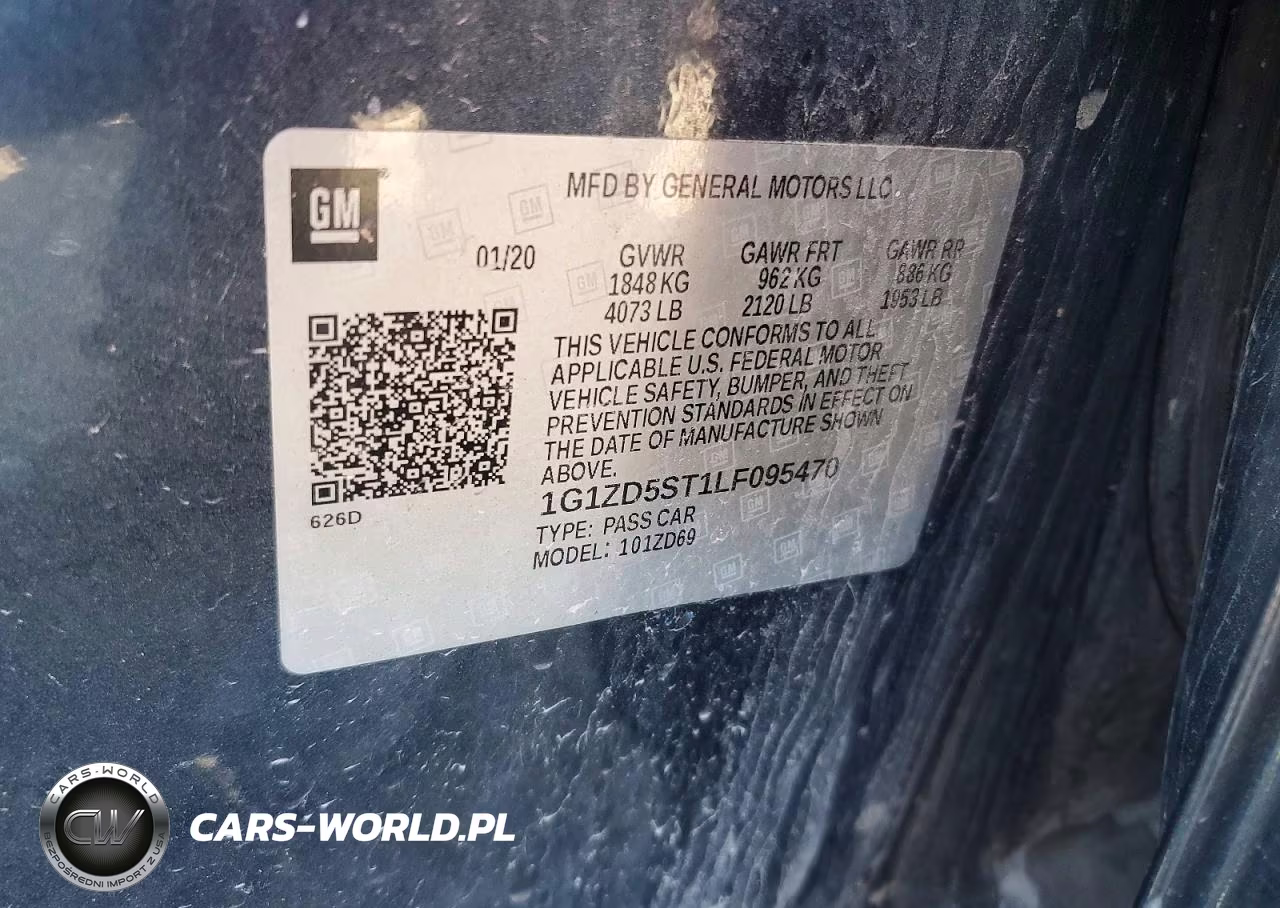 2020 Chevrolet Malibu Lt VIN:1G1ZD5ST1LF095470 - 12