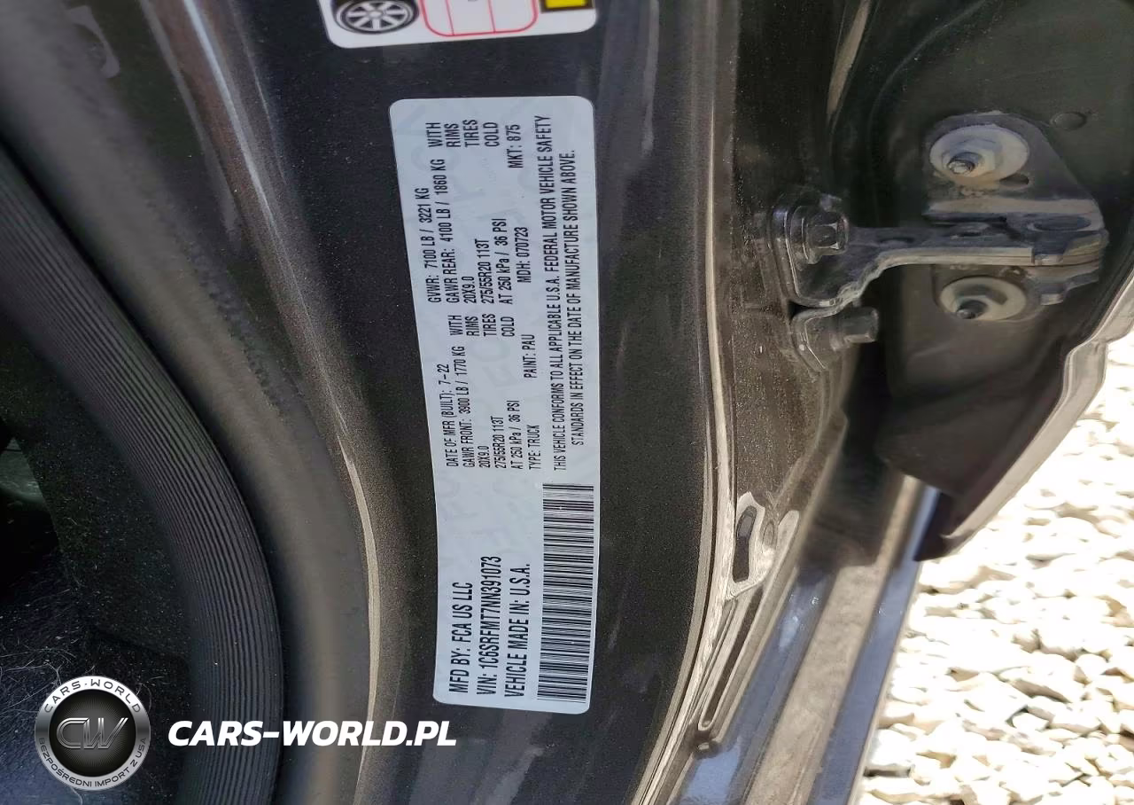 2022 Ram 1500 Big Horn VIN:1C6SRFMT7NN391073 - 12