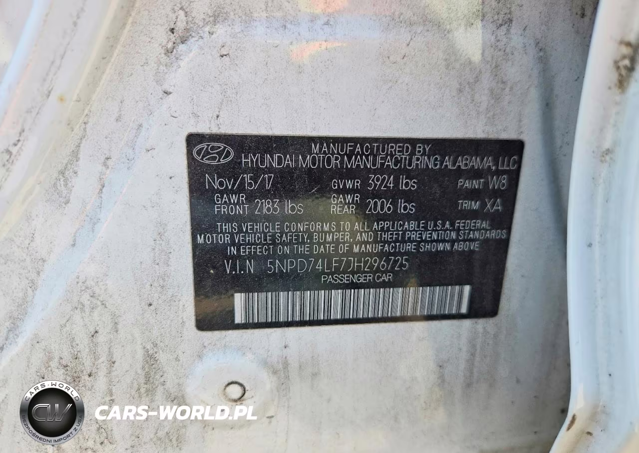 2018 Hyundai Elantra Se VIN:5NPD74LF7JH296725 - 12