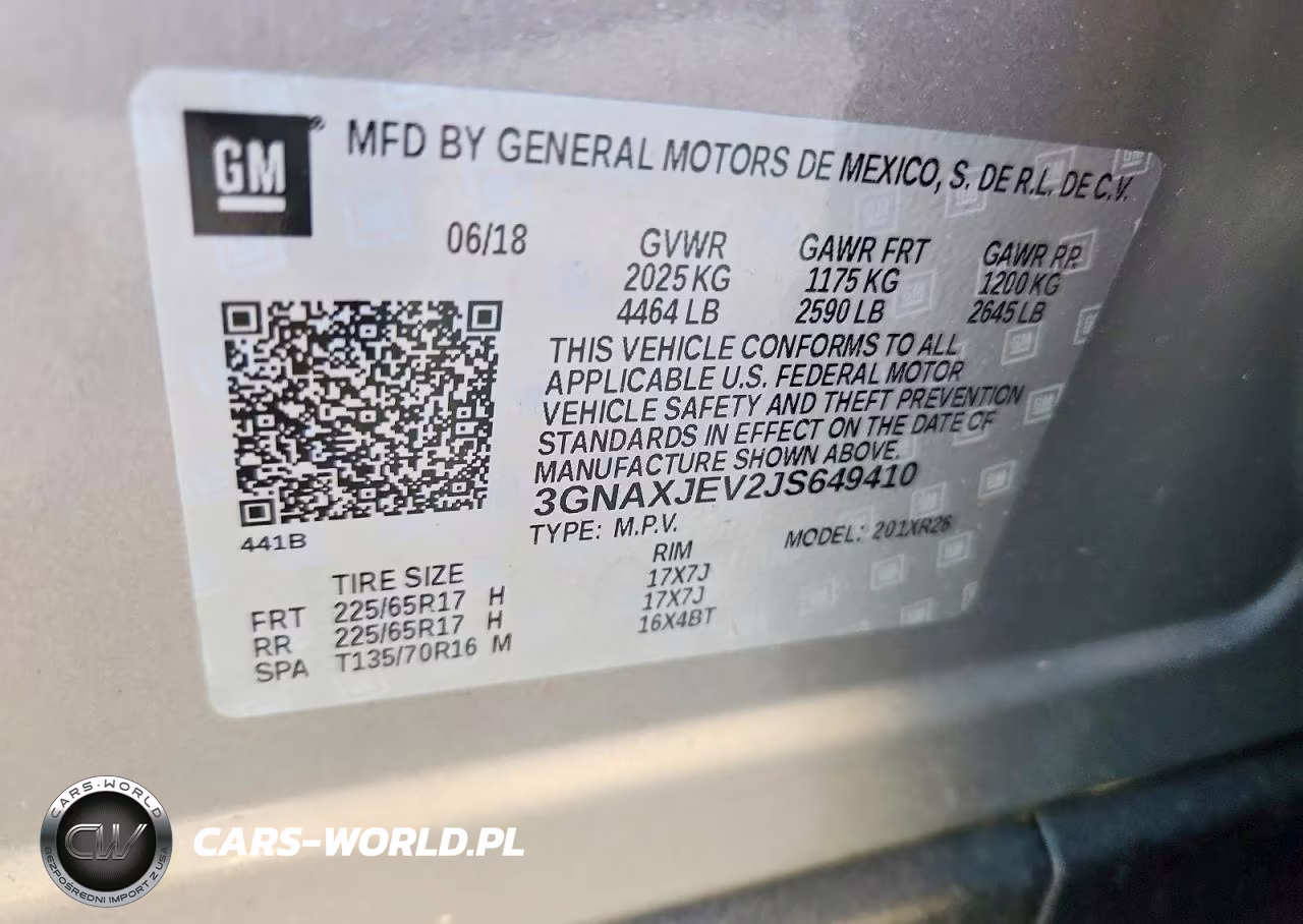 2018 Chevrolet Equinox Lt VIN:3GNAXJEV2JS649410 - 14