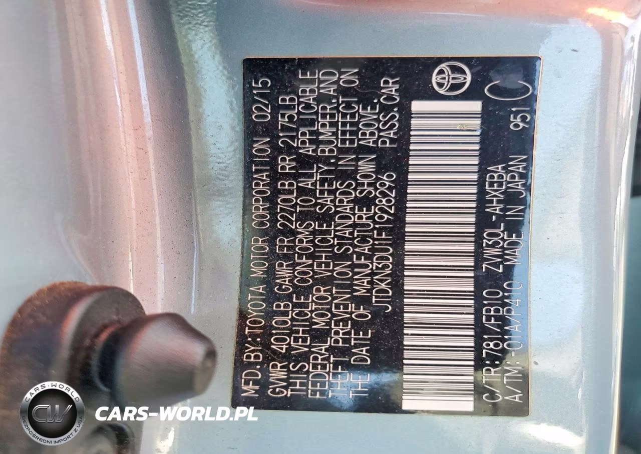 2015 Toyota Prius VIN:JTDKN3DU1F1928296 - 12
