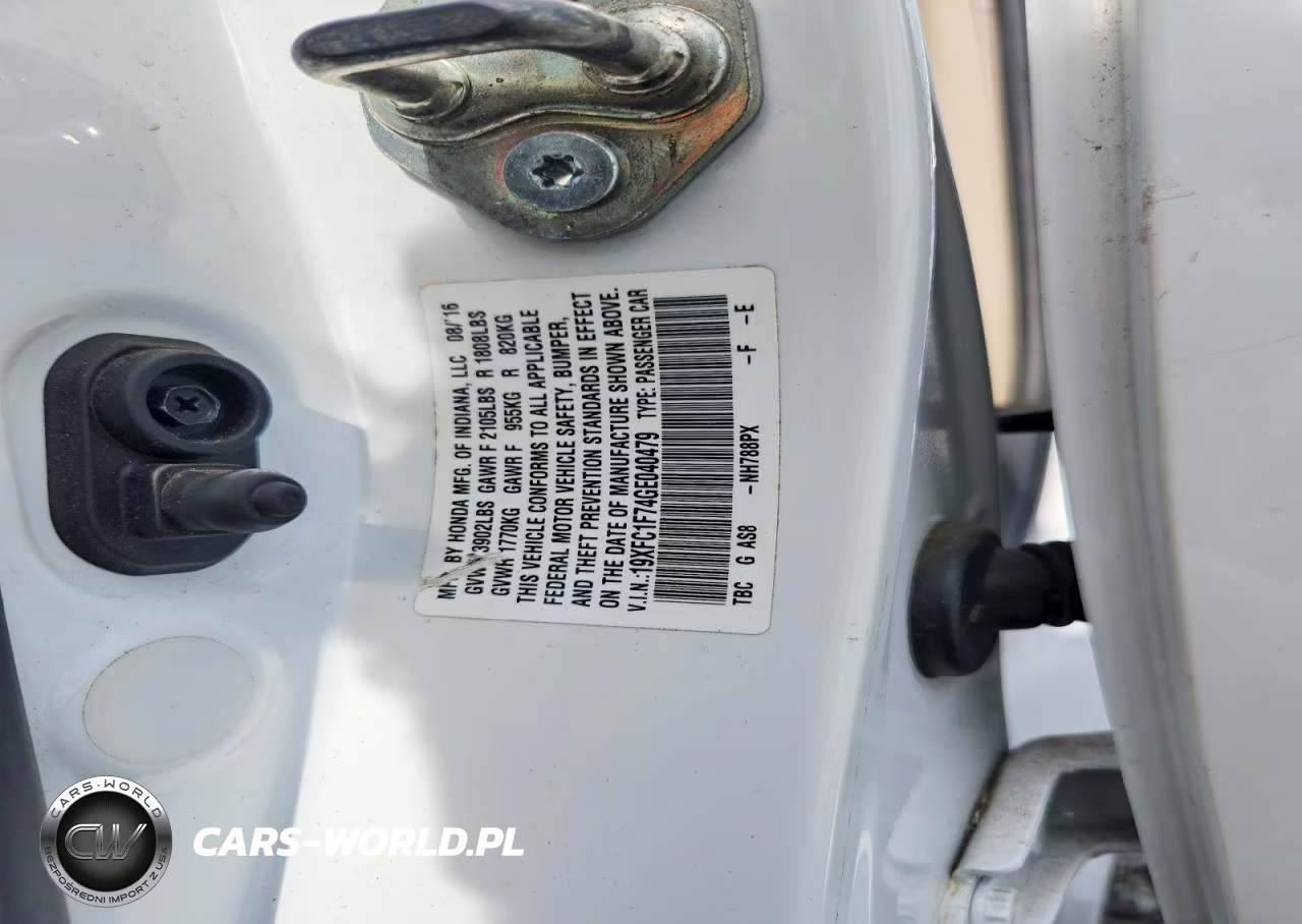 2016 Honda Civic Exl VIN:19XFC1F74GE040479 - 13