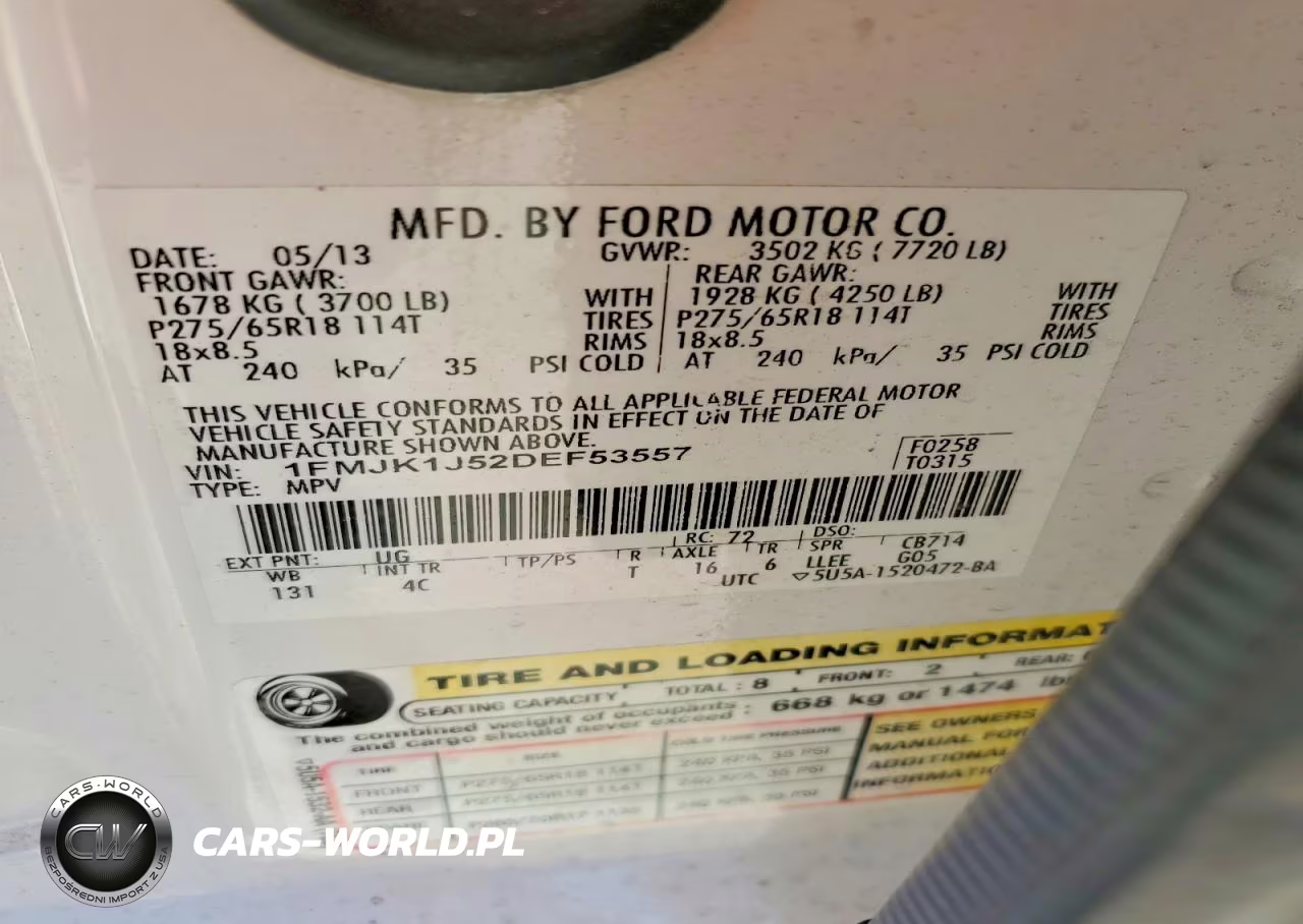 2013 Ford Expedition El Xlt VIN:1FMJK1J52DEF53557 - 13