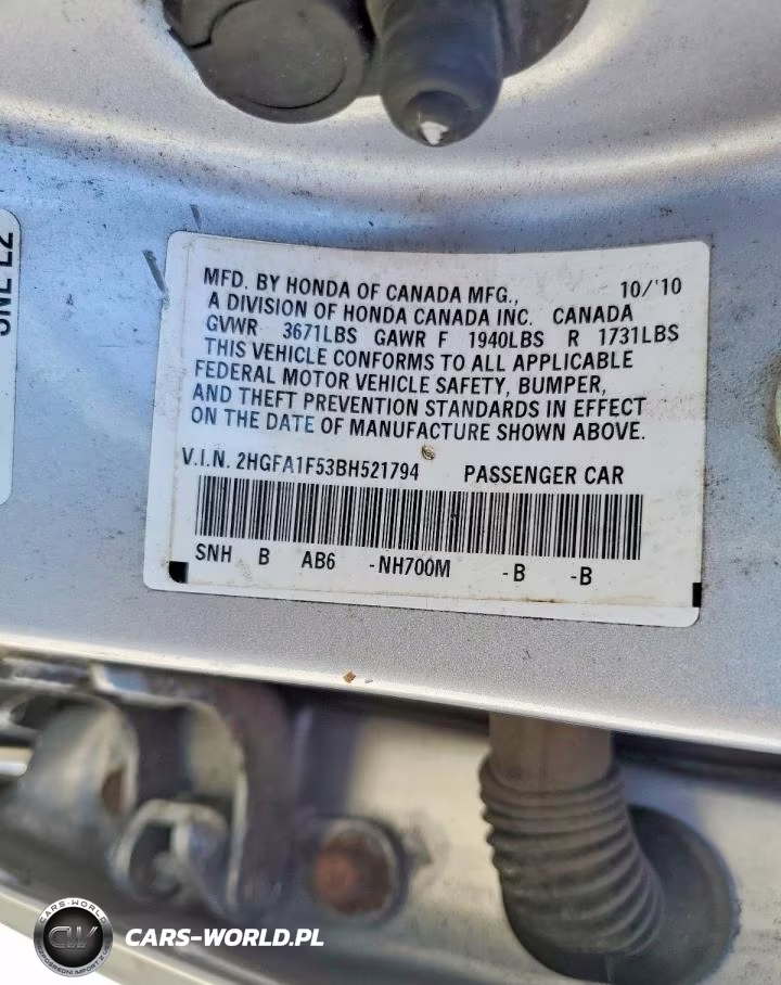 2011 Honda Civic Lx VIN:2HGFA1F53BH521794 - 12