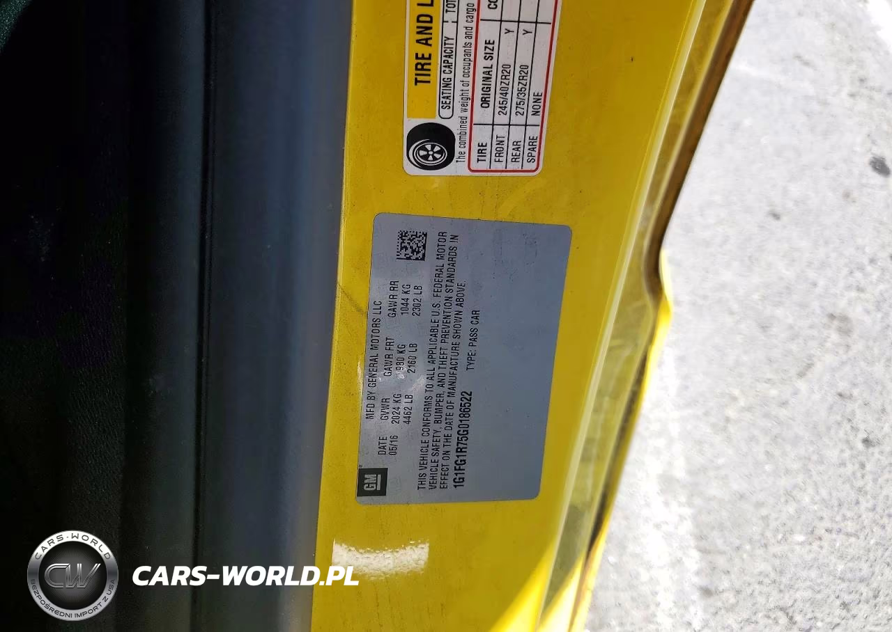 2016 Chevrolet Camaro Ss VIN:1G1FG1R75G0186522 - 12