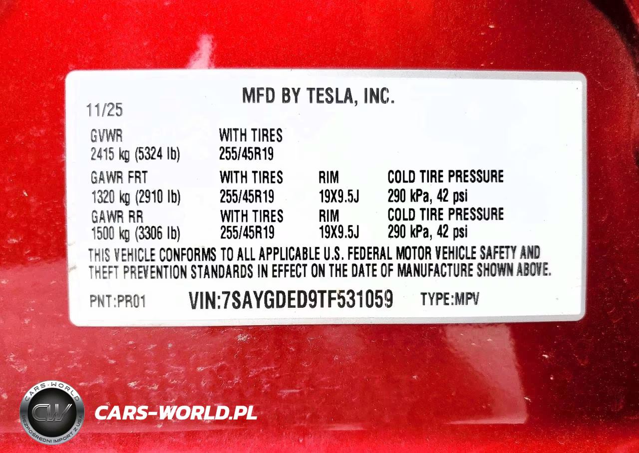 2026 Tesla Model Y VIN:7SAYGDED9TF531059 - 13