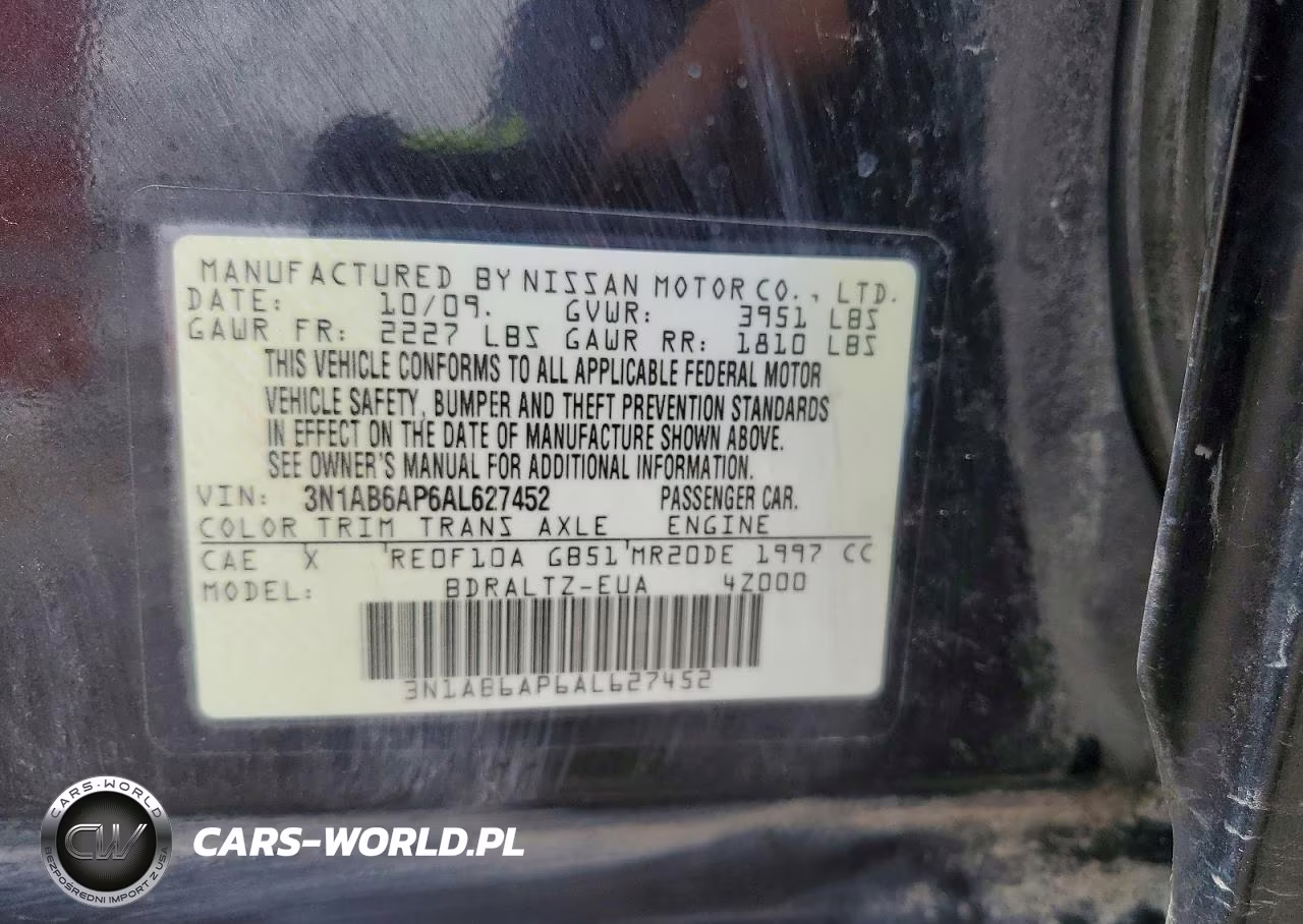 2010 Nissan Sentra VIN:3N1AB6AP6AL627452 - 12